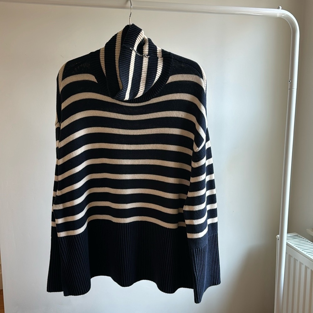GAP striped turtleneck